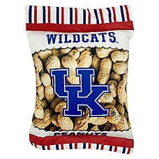Pets First Kentucky Wildcats Plush Peanut Bag Dog Toy