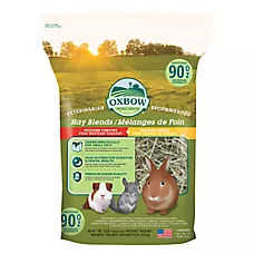 Oxbow Western Timothy & Orchard Grass Hay - Rabbit & Guinea Pig Hay - High Fiber - 15oz-90oz