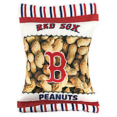 Pets First Boston Red Sox Plush Peanut Bag Dog Toy