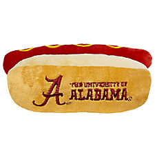 Pets First Alabama Crimson Tide Plush Hot Dog Dog Toy