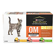 Purina? Pro Plan? Veterinary Diets OM Savory Selects Overweight Management Wet Cat Food - Variety, 2