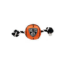Pets First NBA Brooklyn Nets Basketball Rope Dog Toy