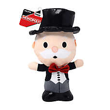 Hasbro Dog Toys 7in Monopoly Mr. Money Bags Plush Dog Toy