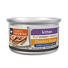 Simply Nourish Kitten Wet Food - Tender Morsels in Broth, 3 Oz