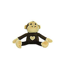 MIGHTY JR Safari Monkey Brown Dog Toy