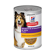 Hill's Science Diet Sensitive Stomach & Skin Adult Dog Wet Food - Chicken & Vegetable Stew, 12.5 oz