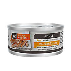 Simply Nourish Adult Wet Cat Food - Shreds in Cream Sauce, 5.5 Oz