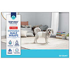 Top Paw? Male Disposable Dog Diapers, Swift-Dry? Wrap, Leakproof and Comfortable, 50 Count