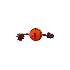 Pets First NBA Rockets Basketball Rope Dog Toy