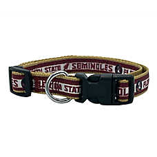 Pets First NCAA Florida State Satin Dog Collar