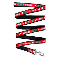 Pets First NCAA Nebraska Satin Dog Leash
