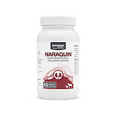 Nutramax Dog & Cat Naraquin Dietary Phosphate Binder Plus Renal Support Supplement, 60 Count
