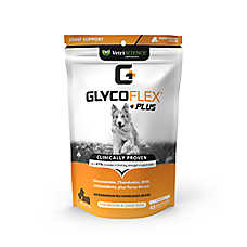 VetriScience Dog GlycoFlex Plus Hip and Joint Supplement with Glucosamine, Soft Chews, 45 Count