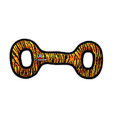 TUFFY? Mega Tug Oval Tiger-Striped Dog Toy