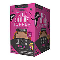 Tiki Cat? Solutions&trade; Mousse Topper - Fussy, Multi Pack, 12 CT, 18 Oz