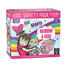 Weruva B.F.F. OMG Gravy! For Tuna Lovers Rainbow A Gogo Wet Cat Food - Variety Pack, 12ct