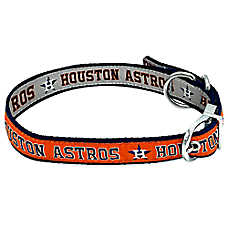 Pets First Houston Astros Reversible Dog Collar
