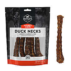 Dentley's Nature's Chews Duck Neck Carrot and Pumpkin 6 OZ