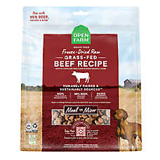 Open Farm Freeze Dried Adult Dry Dog Food - Raw Morsels, Beef