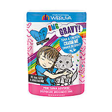 Weruva B.F.F. OMG Gravy! For Tuna Lovers Wet Cat Food - Minced in Gravy, 3 OZ