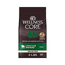 Wellness CORE Adult Dog Food - Natural, Grain Free, Lamb
