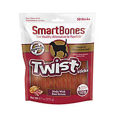 Smartbones Twist Sticks Dog Chew Treats - Sirloin