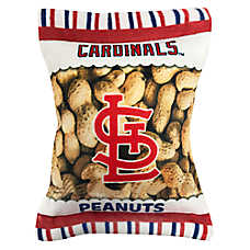 Pets First St. Louis Cardinals Plush Peanut Bag Dog Toy