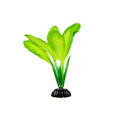 Top Fin? Artificial Sword Leaf Silk Aquarium Plant - Fish Tank Plant Decor - 6 in