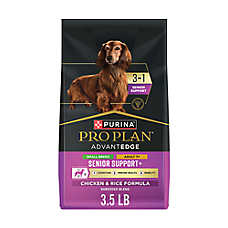 Purina Pro Plan AdvantEDGE Senior Support+ Small Breed Shredded Chicken Formula Dry Dog Food