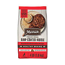 Merrick? Raw-Coated Kibble Adult Dry Dog Food - Natural, Grains, Freeze Dried, Beef & Brown Rice