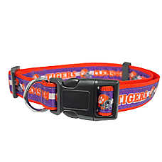Pets First Clemson Tigers Satin Dog Collar