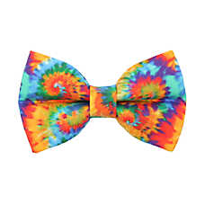 Made By Cleo? Woodstock Tie-Dye Cat Bow Tie