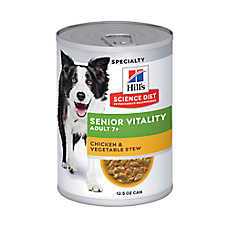 Hill's Science Diet Senior Vitality 7+ Senior Wet Dog Food - Chicken & Vegetable Stew, 12.5 oz
