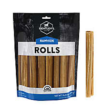 Dentley's? Extra Tough 5" Rawhide Rolls Dog Chew - 20 Count