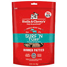 Stella & Chewy's Freeze-Dried Raw Dinner Patties All Life Stages Dry Dog Food - Surf 'N Turf