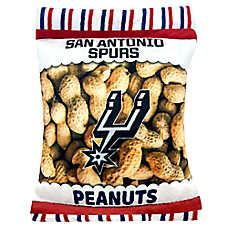 Pets First San Antonio Spurs Plush Peanut Bag Dog Toy