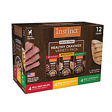 Instinct? Healthy Cravings All Life Stage Dog Food Topper - Beef/Chicken/Lamb Variety Pack, 12 Count