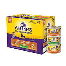 Wellness? Complete Health Wet Adult Cat Food - Chicken & Turkey Lovers, Variety Pack, 24 CT, 72 OZ