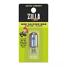 Zilla® Night Red Mini Halogen Bulb Reptile Night Heat Lamp for Terrariums - 25 watt
