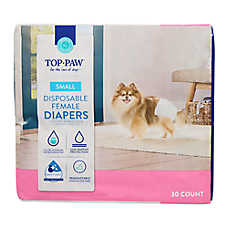 Top Paw? Female Disposable Dog Diapers, Ultra Absorbent, Leakproof and Comfortable, 30 Count