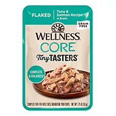 Wellness® CORE® Tiny Tasters Adult Cat Wet Food - Grain Free, Flaked, 1.75 Oz