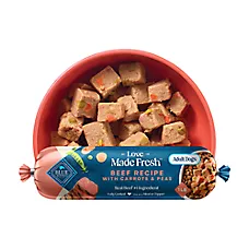 Blue Buffalo Love Made Fresh Adult Fresh Dog Food - Beef Roll