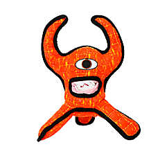 TUFFY? Red Horned Alien Dog Toy