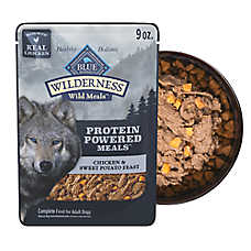 Blue Buffalo Wilderness Protein Powered Meals Adult Wet Dog Food - 9 oz Pouch