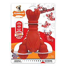 Nylabone? Power Chew Lobster 'I'm Claw-some!'  Dog Toy, Filet Mignon Flavor