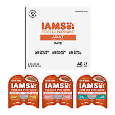 IAMS Perfect Portions Healthy Adult, Grain Free Wet Cat Food - Pate, Variety Pack, 24 Count, 2.6 OZ