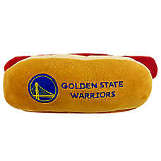 Pets First Golden State Warriors Plush Hot Dog Dog Toy