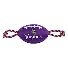Pets First Minnesota Vikings Football Rope Dog Toy