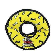 TUFFY? Ultimate 4-Way Ring Yellow Bone Dog Toy