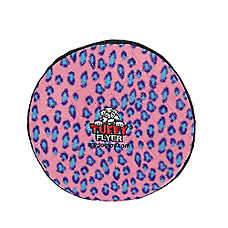 TUFFY? Ultimate Flyer Pink Leopard Dog Toy